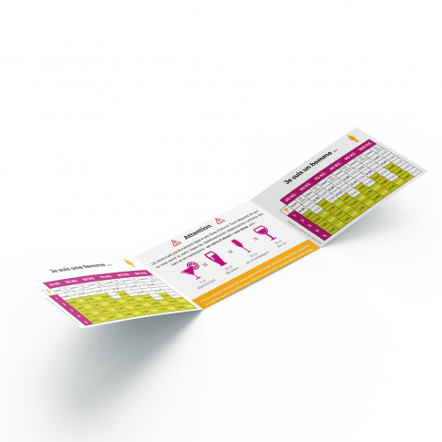 Individuell anpassbarer Alkohol-Spickzettel©️ Drivecase