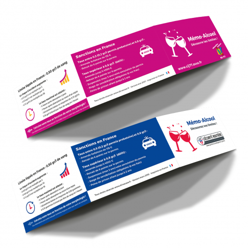 Individuell anpassbarer Alkohol-Spickzettel©️ Drivecase