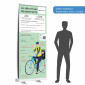 Roll-Up-Display – Verkehrsregeln für Radfahrer und Ausrüstung für Radfahrer