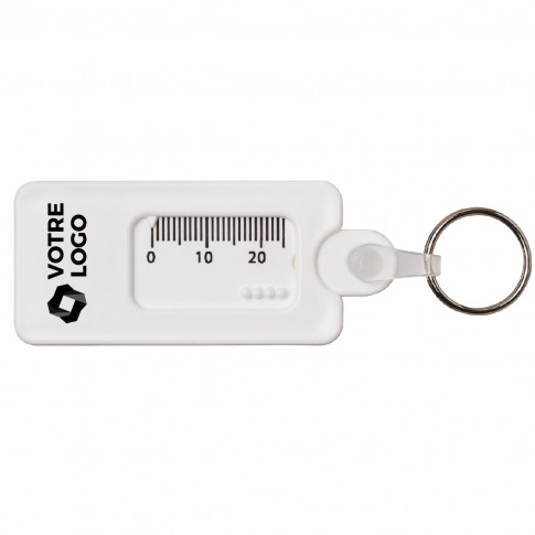 Reifenverschleißtester als Schlüsselanhänger – individuell gestaltbar