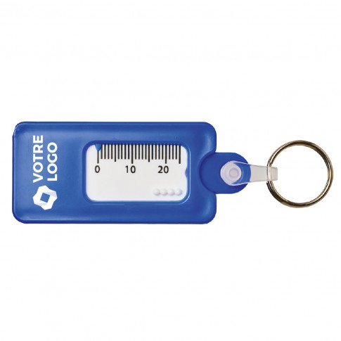 Reifenverschleißtester als Schlüsselanhänger – individuell gestaltbar