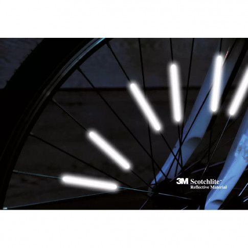 Reflektierende Stäbe für Fahrräder