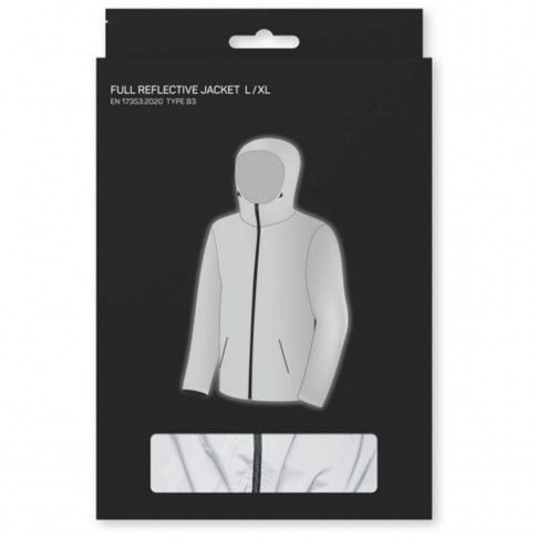 Vollständig reflektierende Windjacke