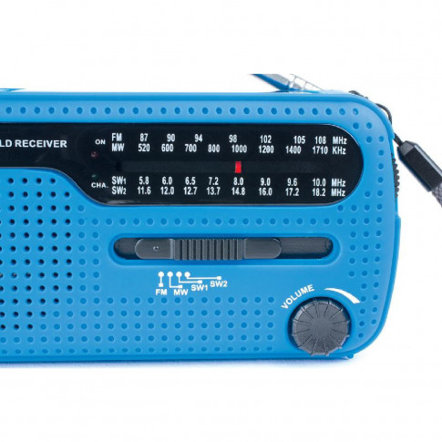 Dynamo-Radio mit Lampe