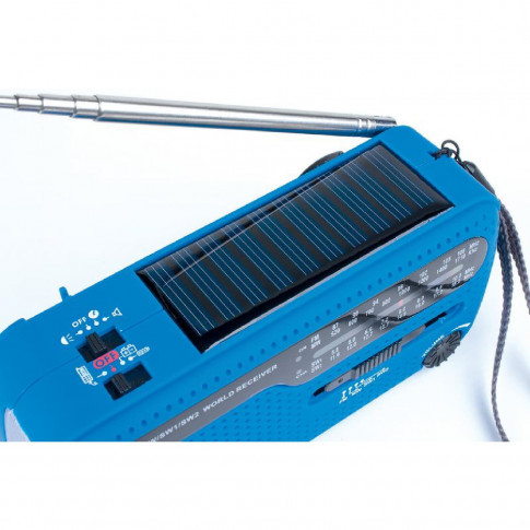 Dynamo-Radio mit Lampe