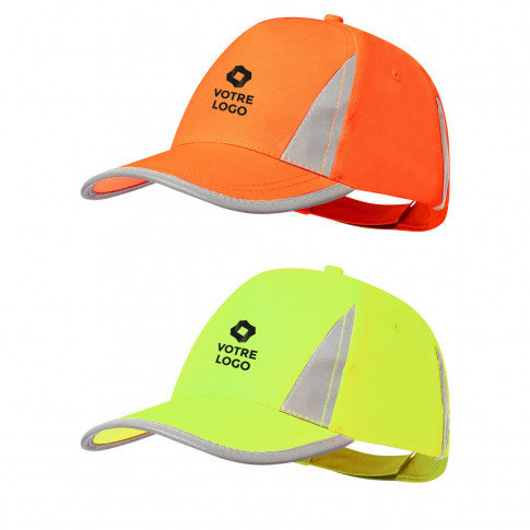 Kappen mit reflektierenden Streifen, personalisierbar