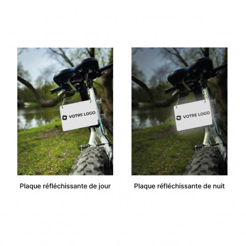 Plaque réfléchissante pour vélo