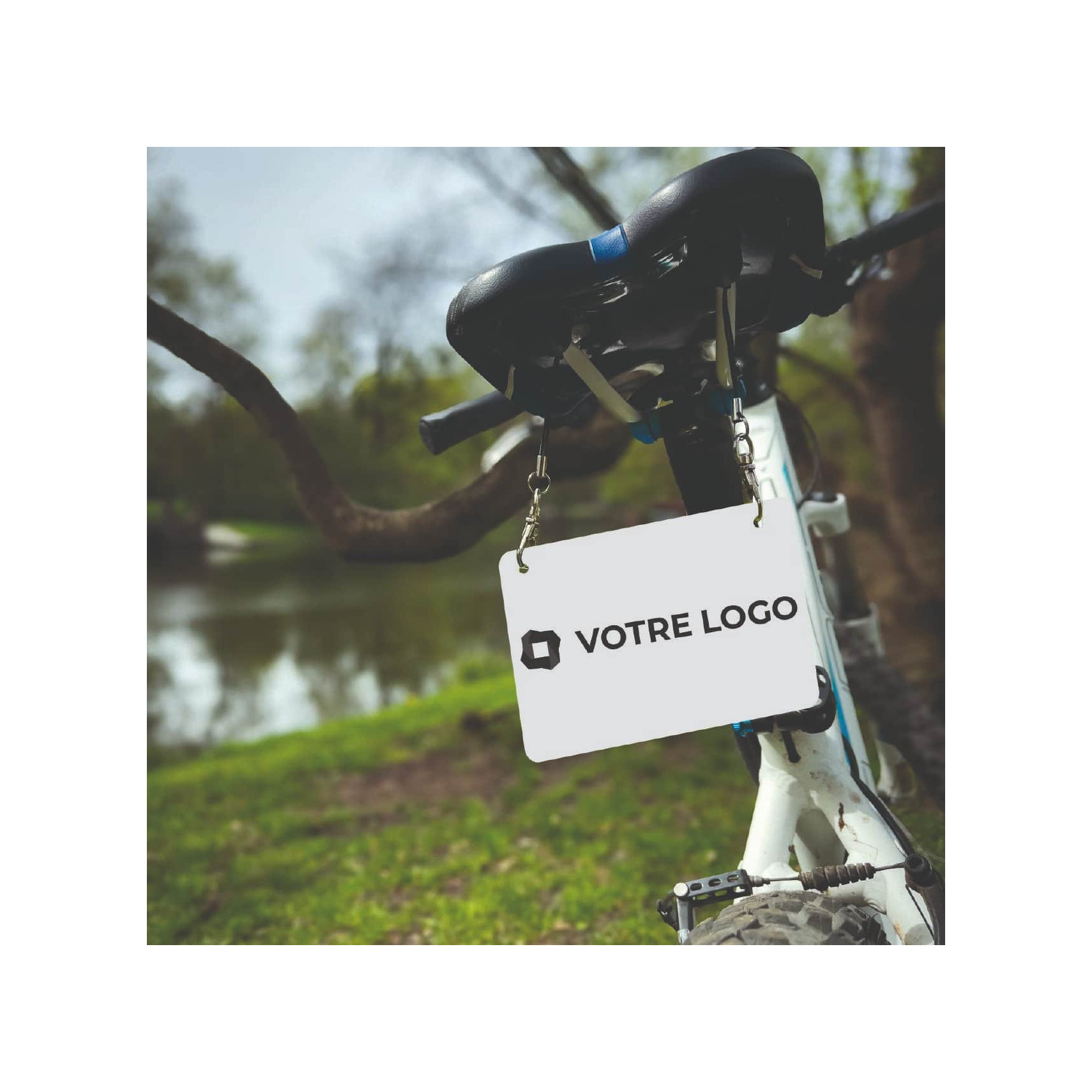 Plaque numéro vélo BMX Maikun 3D Pro jaune fluo - Équipement vélo BMX