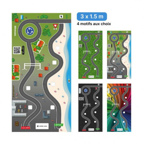 Parcours 3 x 1,5 m pour lunettes simulation - personnalisable