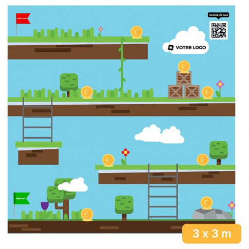 Parcours lunettes de simulation "Arcade Game" 3 x 3 m - personnalisable
