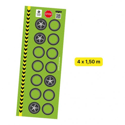 Parcours 4 x 1,5 m "équilibre" pour lunettes alcool - personnalisable