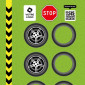 Parcours 4 x 1,5 m "équilibre" pour lunettes alcool - personnalisable