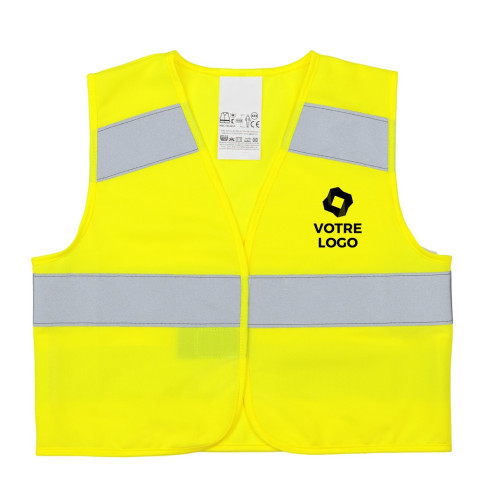 Gilet enfant réfléchissant personnalisable Made in Europe