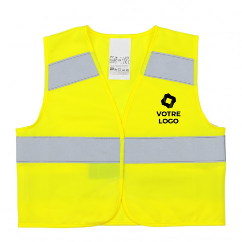 Gilet enfant réfléchissant personnalisable Made in Europe