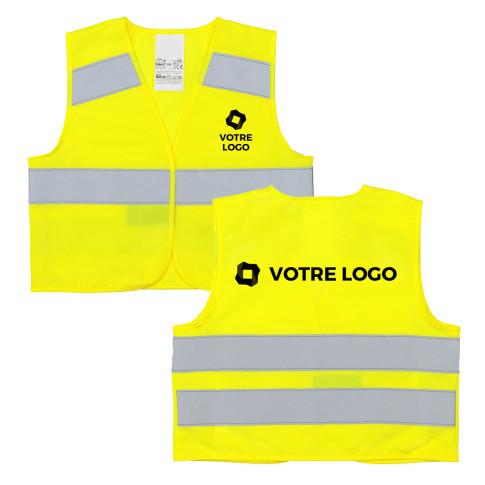 Gilet enfant réfléchissant personnalisable Made in Europe