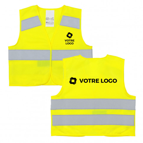 Gilet enfant réfléchissant personnalisable Made in Europe