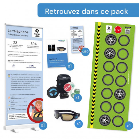Pack prévention smartphone et fatigue avec lunettes connectées