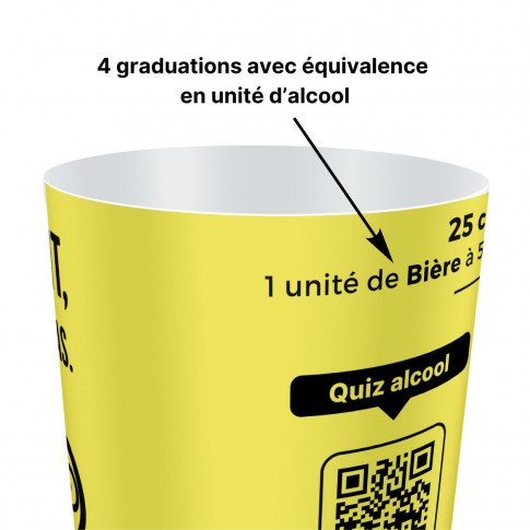Gobelet doseur alcool - SAM celui qui conduit