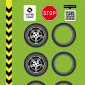 Parcours 4 x 1,5 m "équilibre" pour lunettes alcool - personnalisable