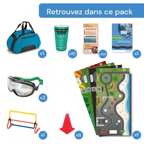 Pack prévention alcool avec 2 lunettes