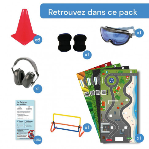 Paket zur Sensibilisierung für Müdigkeit mit 1 Brille