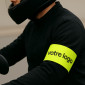 Reflektierende Armbinde für Motorradfahrer