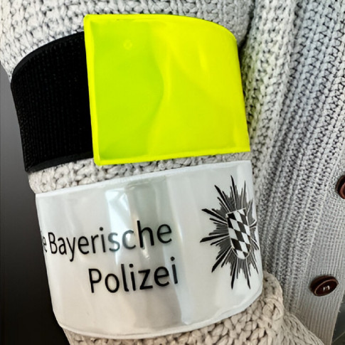 Reflektierende Armbinde für Motorradfahrer