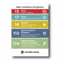 Magnet numéro d'urgence personnalisable