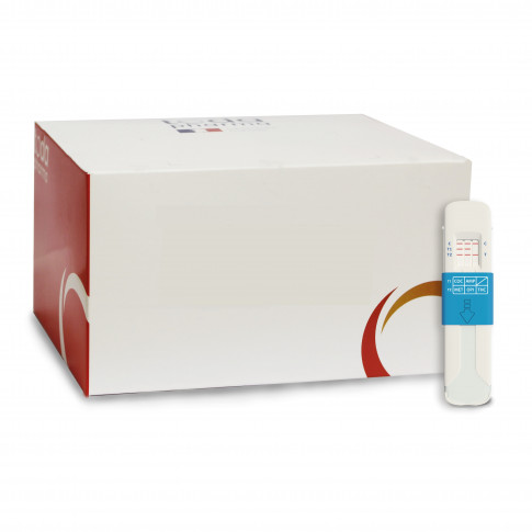Test salivaire multidrogues 5 en 1 (THC, COC, OPI, AMP, MET)