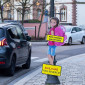 Panneaux de sensibilisation silhouettes enfants