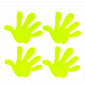 Set mit 4 fluoreszierenden Aufklebern für Kinder