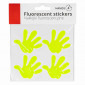 Set de 4 autocollants fluorescents pour enfants