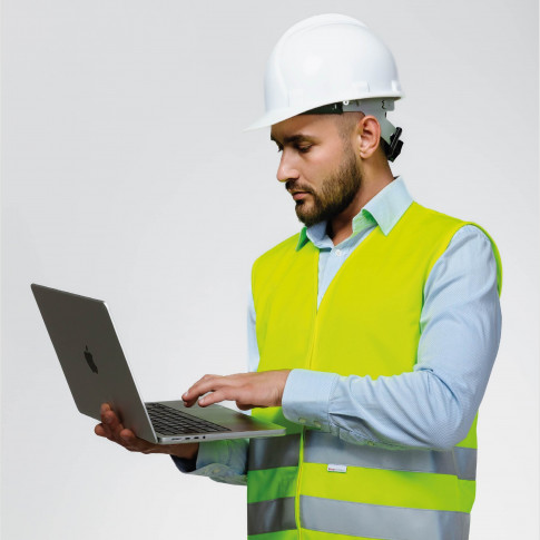 Reflektierende Weste für Erwachsene – Hergestellt in Europa