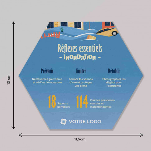 Magnet réflexes risques climatiques - Inondation