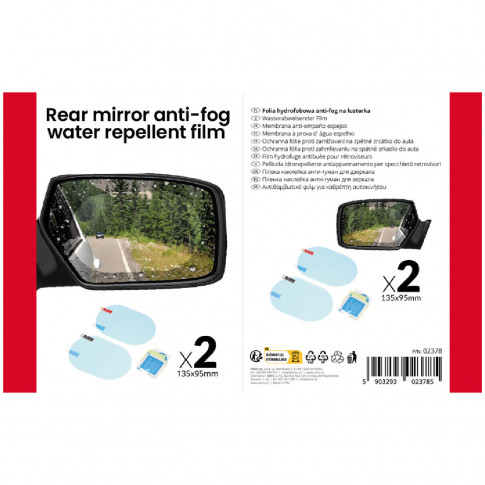 Film anti buée rétroviseur voiture