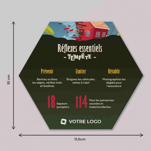 Magnet réflexes risques climatiques - Tempête
