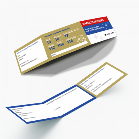 Notfallkarte – individuell gestaltbar