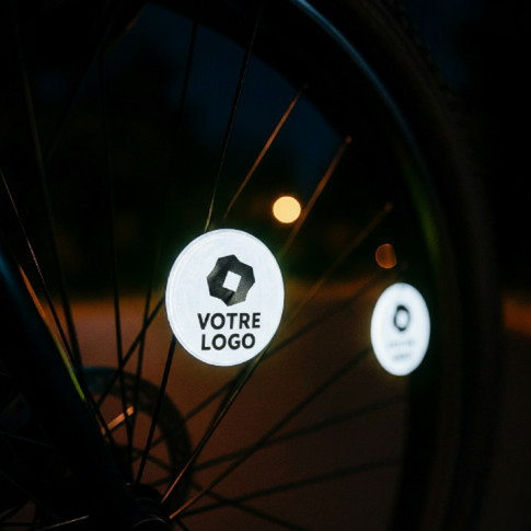 Individuell gestaltete Dekorationsplakette für Fahrradspeichen