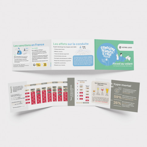 Réglette de sensibilisation à l'alcool ©️ Drivecase - Personnalisable 