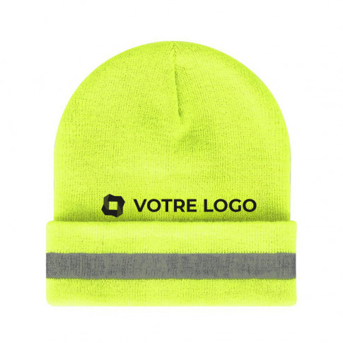 Bonnet à bandes réfléchissantes - Personnalisable