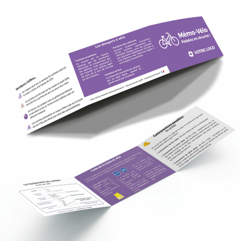 Réglette mémo-vélo©️ Drivecase personnalisable