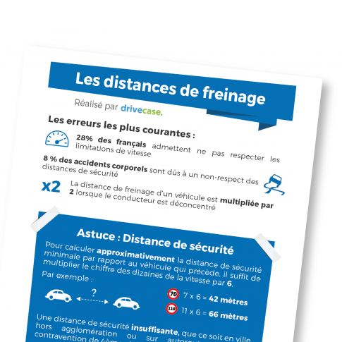 Flyer de sensibilisation - les distances de freinage