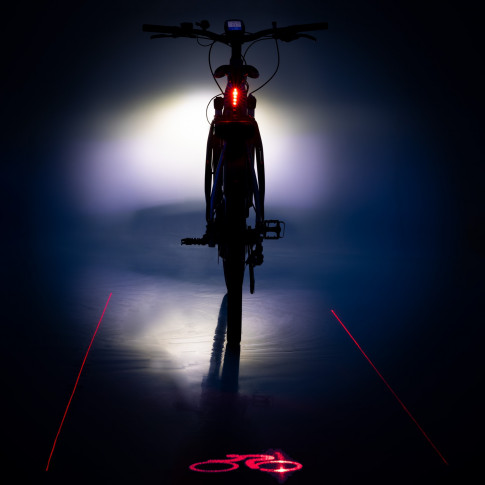 Fahrradrücklicht mit Laser