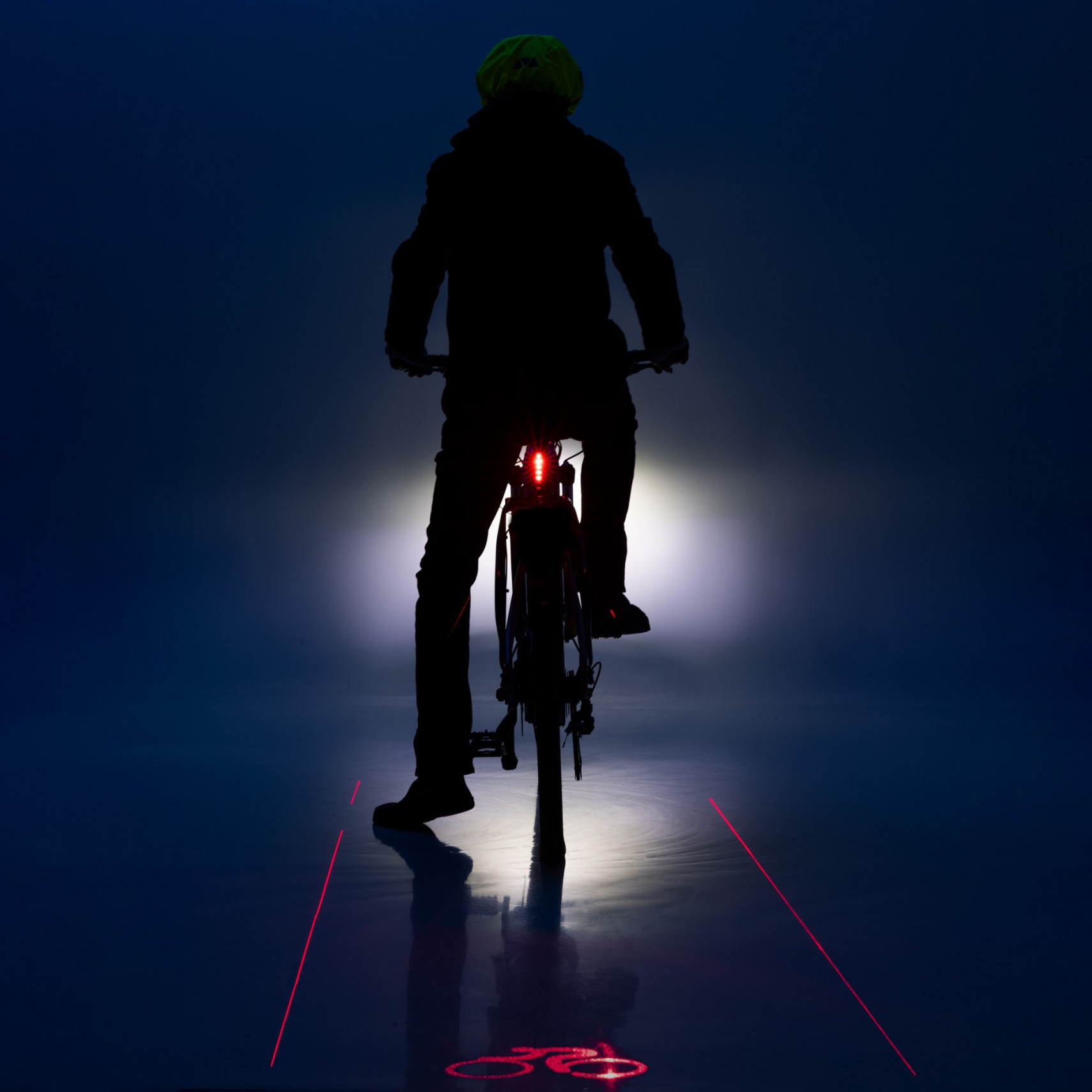 Feu Laser pliant pour vélo, feu avant et arrière d'avertissement de sécurité, Rechargeable par USB, feu arrière étanche pour cyclisme  18