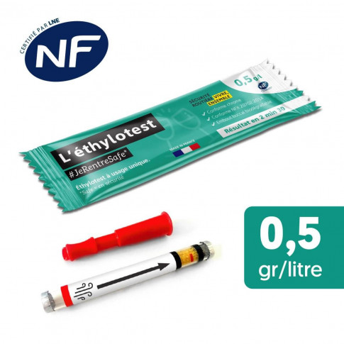 Lot de 2 éthylotests publicitaires NF
