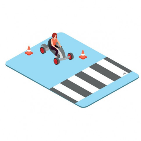 Fußgängerüberweg aus Linoleum