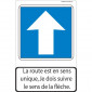 Panneau pédagogique Sens unique