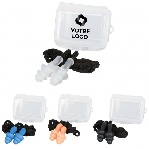 Bouchons d'oreille - Protection auditive avec boîte personnalisable