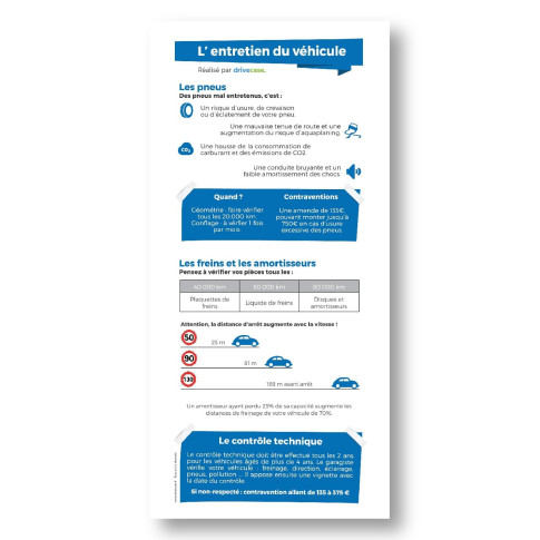 Flyer de sensibilisation - entretien du véhicule