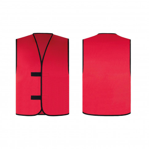 Gilet publicitaire de couleur sans bande réfléchissante